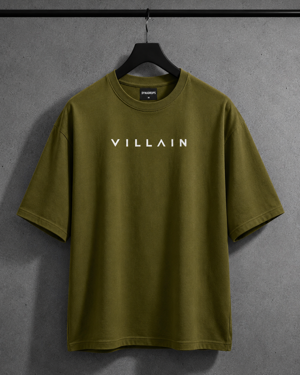 Villain Oversized Tee – Olive