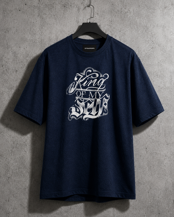 King of My Self Oversized Tee – Navy