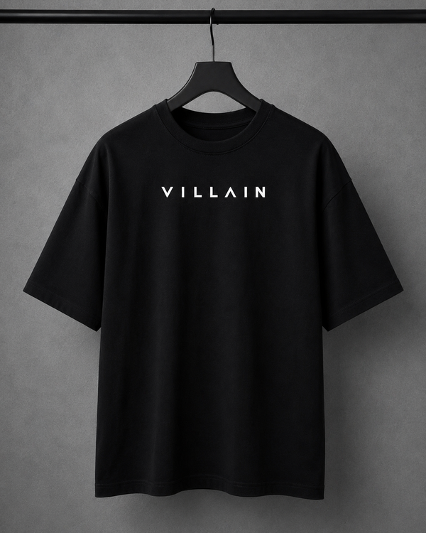 Villain Oversized Tee – Black