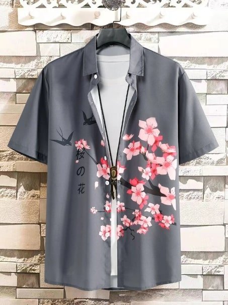 Floral Printed Half Sleeves Stylish Shirts for Men - Dynadrops
