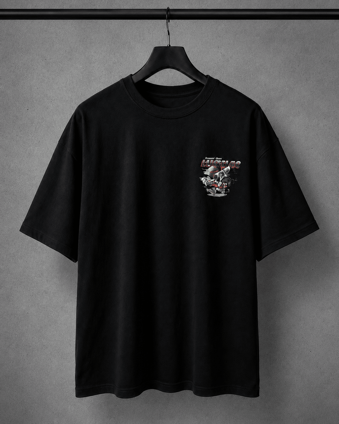 Graphic Print Oversized Fit T-Shirts - Dynadrops