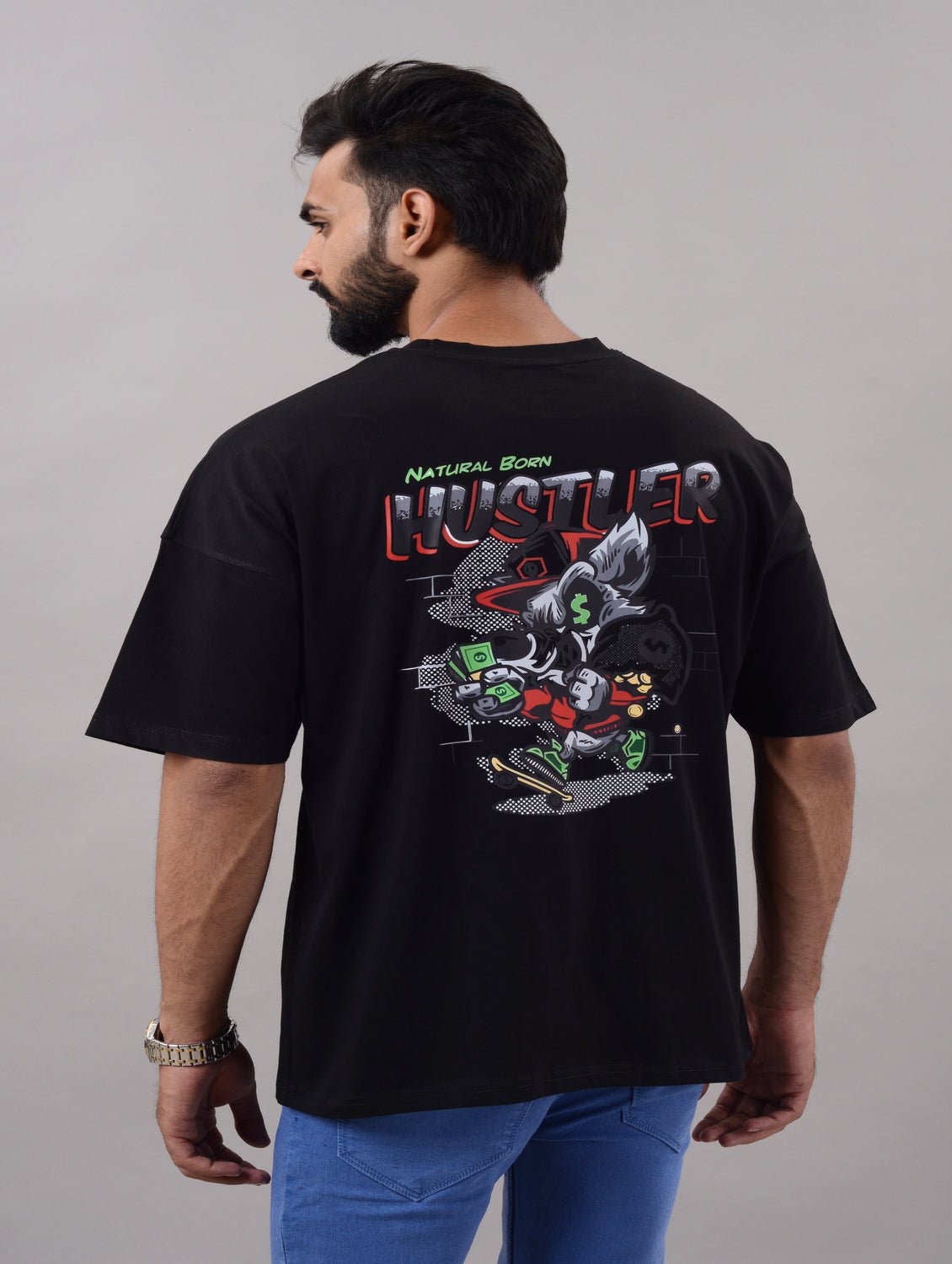 Graphic Print Oversized Fit T-Shirts - Dynadrops