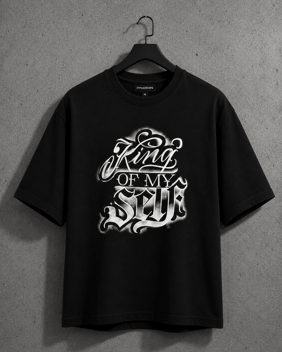 King of My Self Oversized Tee – Black - Dynadrops.In