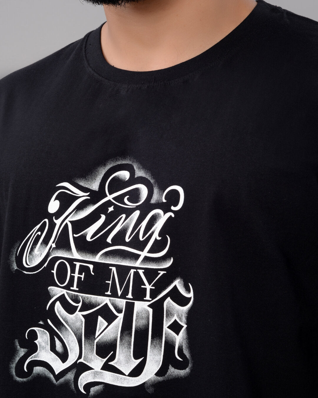 King of My Self Oversized Tee – Black - Dynadrops.In