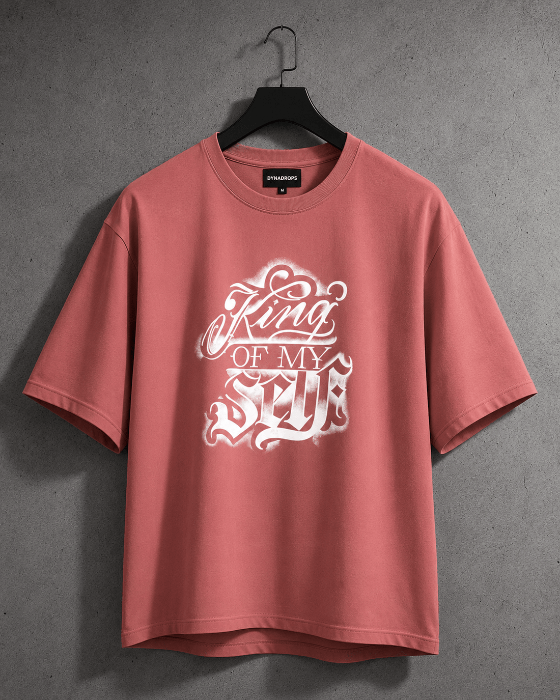 King of My Self Oversized Tee – Dust Pink - Dynadrops