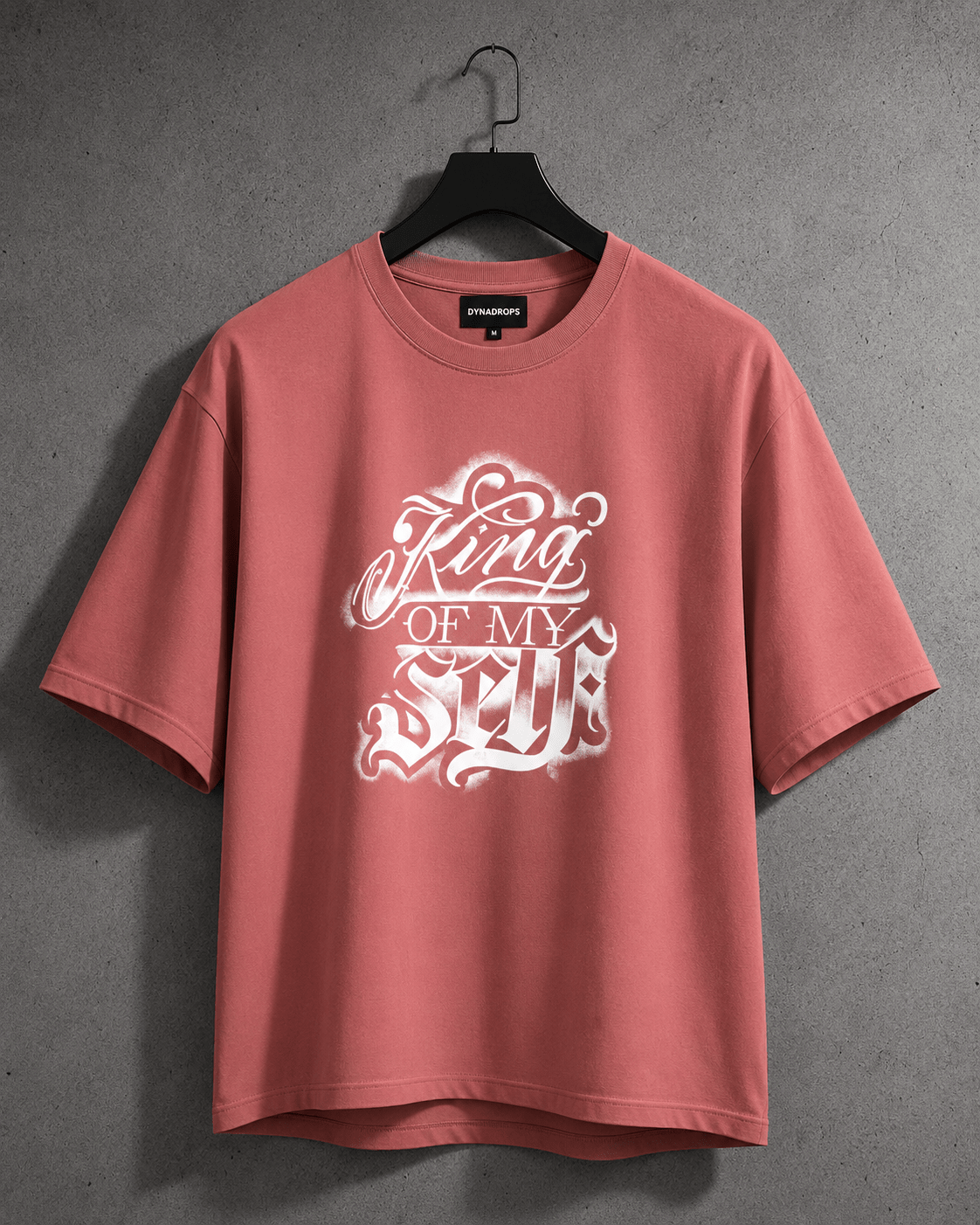 King of My Self Oversized Tee – Dust Pink - Dynadrops
