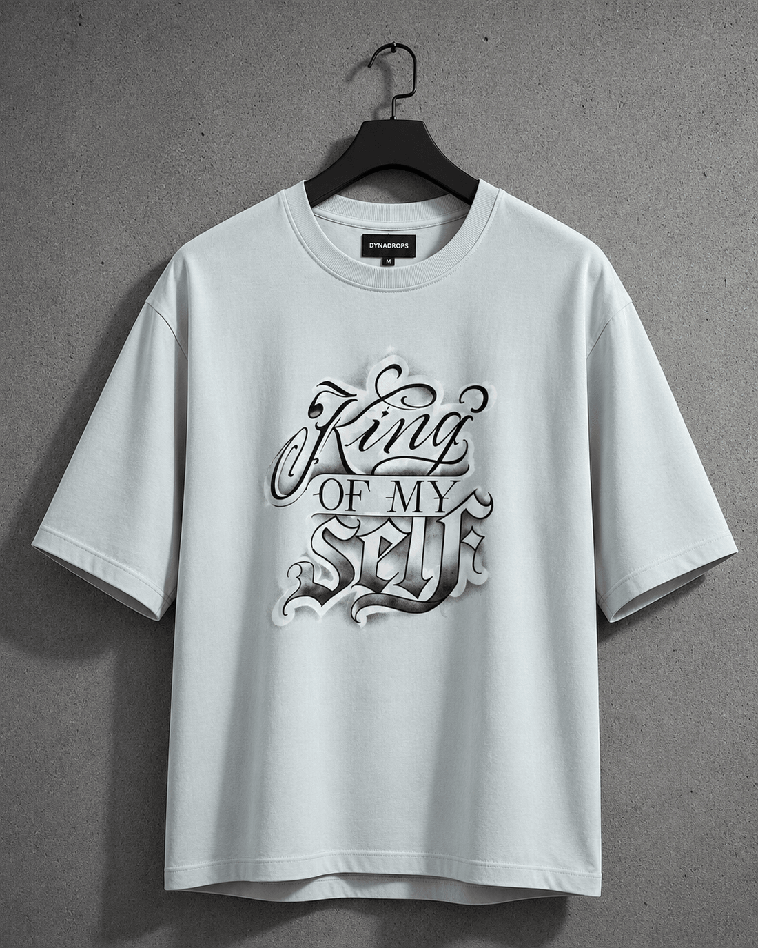 King of My Self Oversized Tee – Ice Blue - Dynadrops