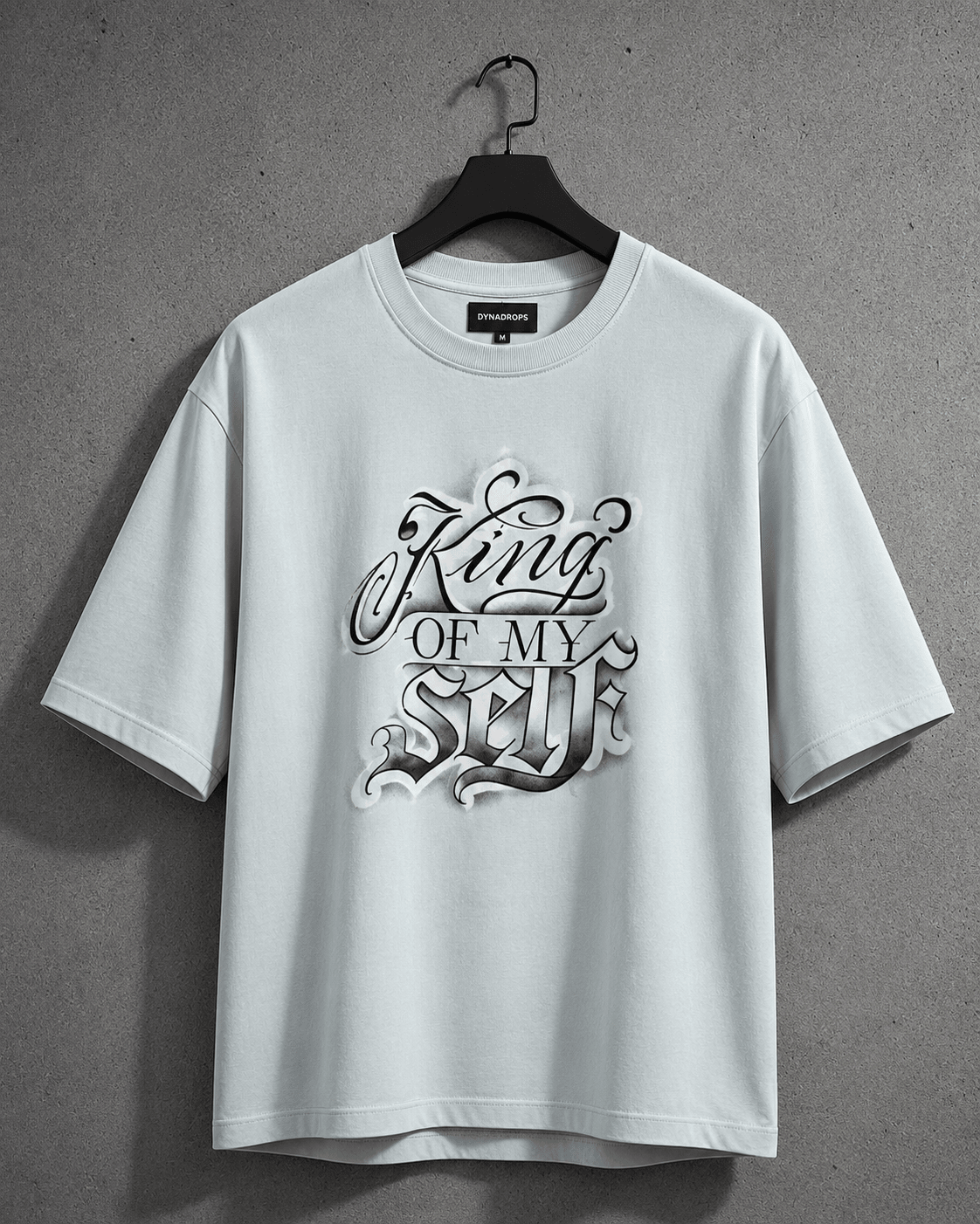 King of My Self Oversized Tee – Ice Blue - Dynadrops