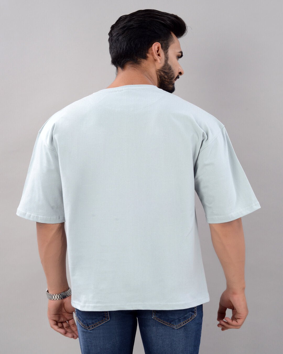 King of My Self Oversized Tee – Ice Blue - Dynadrops