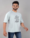 King of My Self Oversized Tee – Ice Blue - Dynadrops