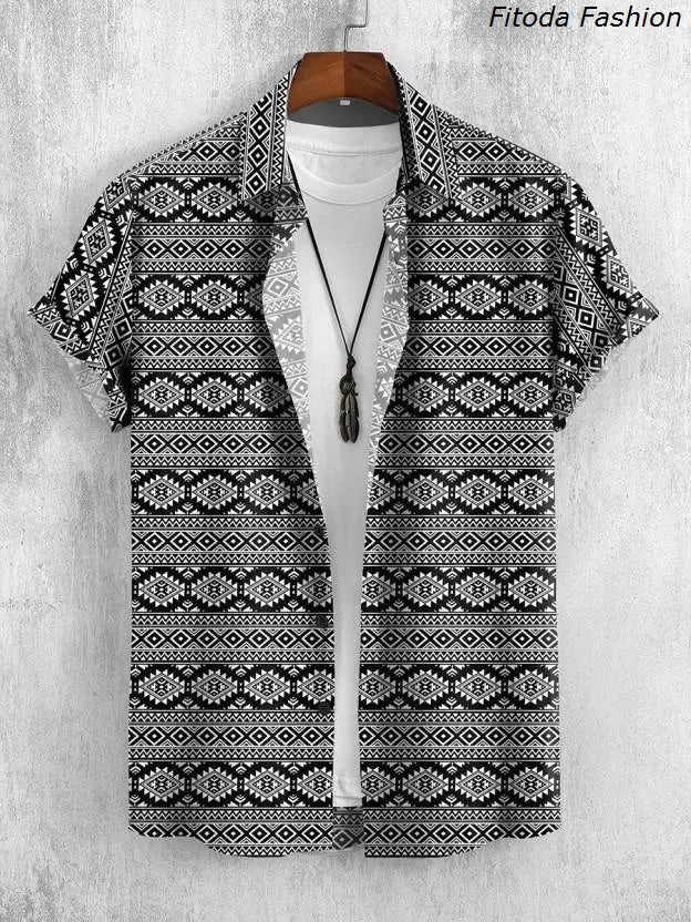Men Comfort Fit Fit Printed Slim Collar Casual Shirt - Dynadrops
