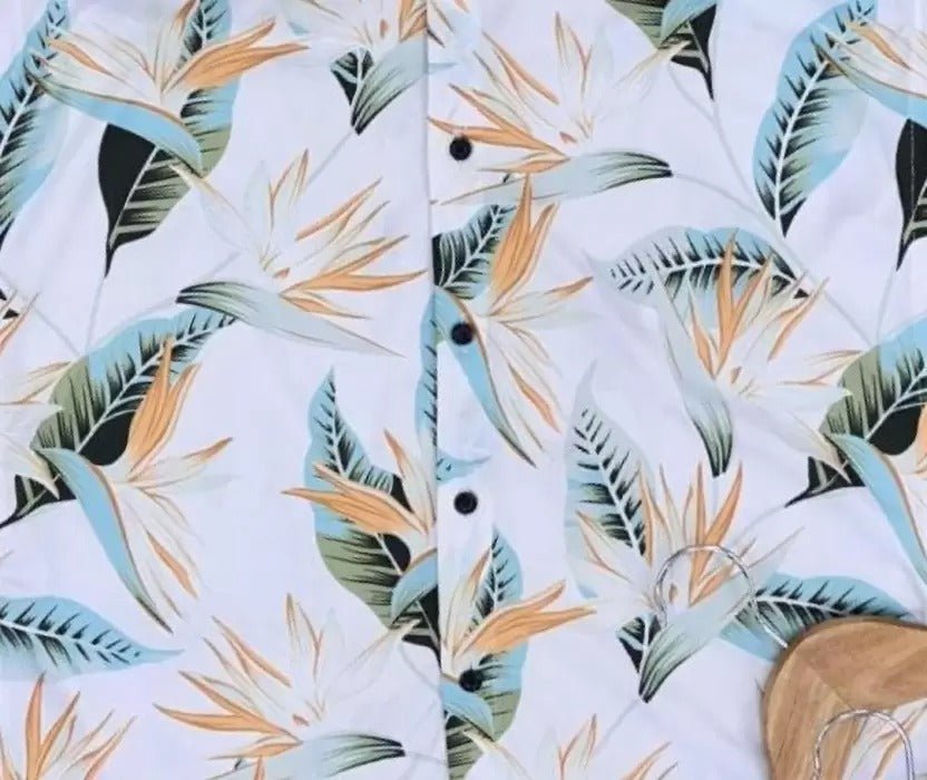 Men Fit Printed Spread Collar Casual Shirt - Dynadrops.In