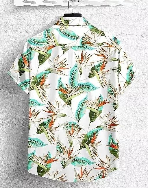 Men Fit Printed Spread Collar Casual Shirt - Dynadrops.In