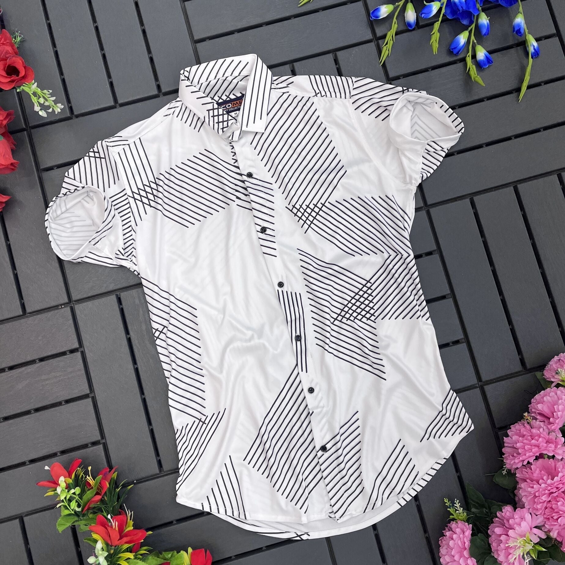 Men Regular Fit Printed Casual Shirt - Dynadrops.In