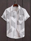 Men Regular Fit Printed Casual Shirt - Dynadrops.In
