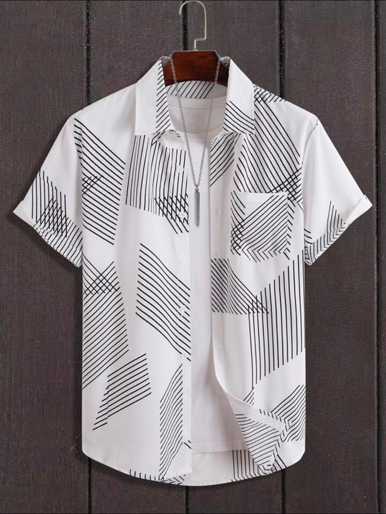 Men Regular Fit Printed Casual Shirt - Dynadrops.In