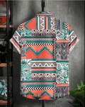 Men Regular Fit Printed Cut Away Collar Casual Shirt - Dynadrops.In