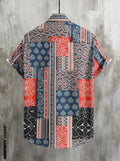 Men Regular Fit Printed Cut Away Collar Casual Shirt - Dynadrops