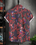 Men Regular Fit Printed Cut Away Collar Casual Shirt - Dynadrops