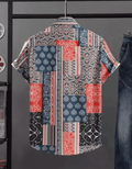Men Regular Fit Printed Cut Away Collar Casual Shirt - Dynadrops
