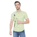 Men Regular Fit Printed Cut Away Collar Casual Shirt - Dynadrops