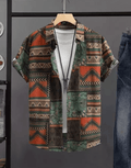 Men Regular Fit Printed Cut Away Collar Casual Shirt - Dynadrops.In