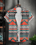 Men Regular Fit Printed Cut Away Collar Casual Shirt - Dynadrops.In