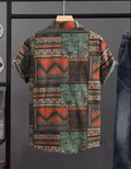 Men Regular Fit Printed Cut Away Collar Casual Shirt - Dynadrops.In