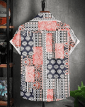 Men Regular Fit Printed Cut Away Collar Casual Shirt - Dynadrops