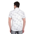Men Regular Fit Printed Ribbed Collar Casual Shirt - Dynadrops.In