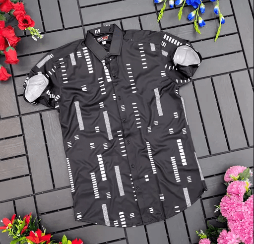 Men Regular Fit Printed Spread Collar Casual Shirt - Dynadrops.In