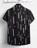 Men Regular Fit Printed Spread Collar Casual Shirt - Dynadrops.In