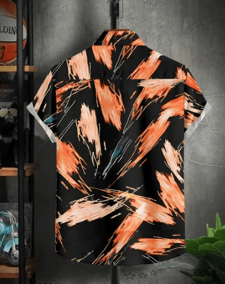 Men Regular Fit Printed Spread Collar Casual Shirt - Dynadrops
