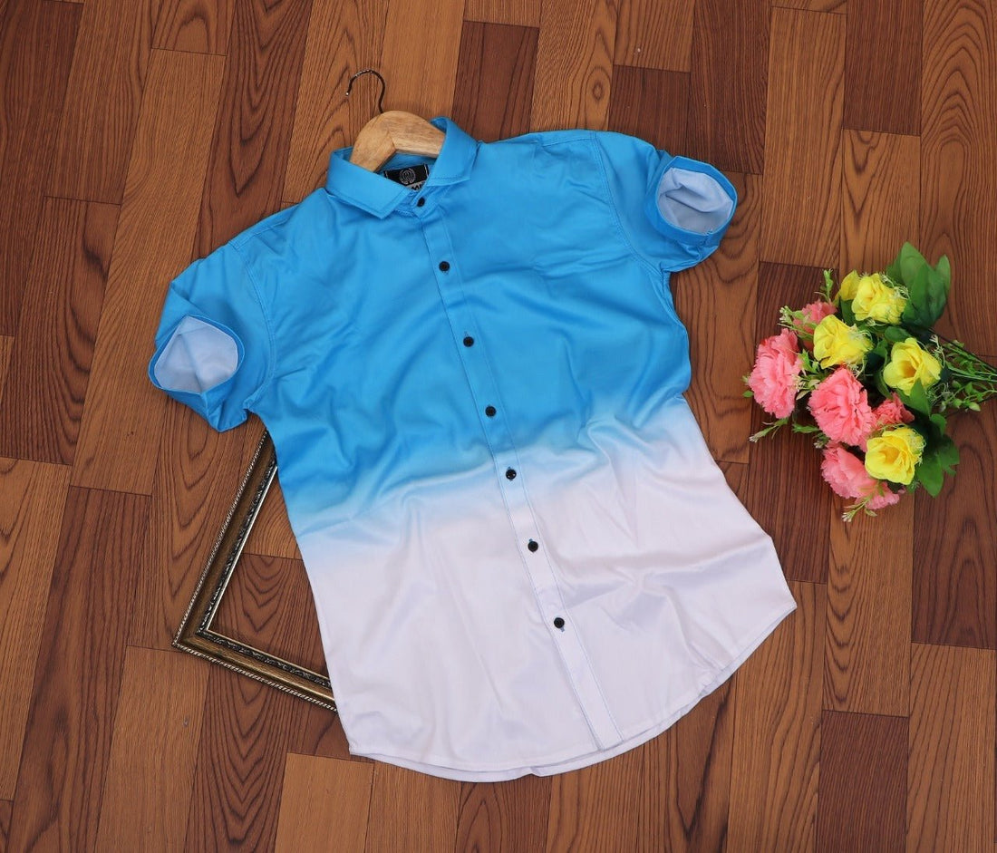 Men Regular Fit Self Design Casual Shirt - Dynadrops