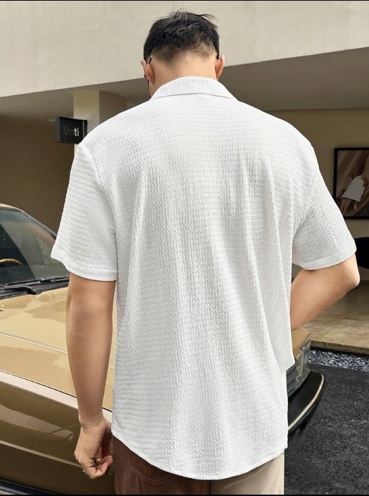 Men Regular Fit Solid Club Collar Casual Shirt - Dynadrops