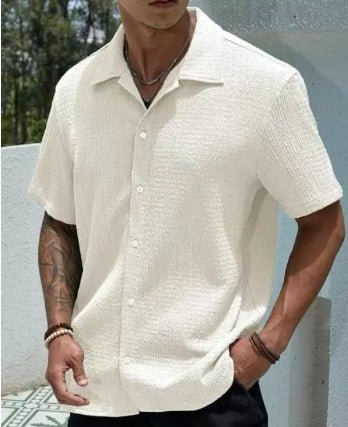 Men Regular Fit Solid Club Collar Casual Shirt - Dynadrops
