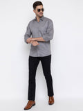Men Regular Fit Solid Spread Collar Casual Shirt - Dynadrops.In
