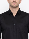 Men Regular Fit Solid Spread Collar Casual Shirt - Dynadrops