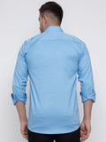 Men Regular Fit Solid Spread Collar Casual Shirt - Dynadrops