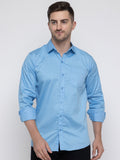 Men Regular Fit Solid Spread Collar Casual Shirt - Dynadrops