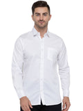 Men Regular Fit Solid Spread Collar Casual Shirt - Dynadrops.In