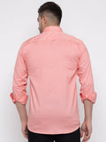 Men Regular Fit Solid Spread Collar Casual Shirt - Dynadrops