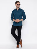 Men Regular Fit Solid Spread Collar Casual Shirt - Dynadrops