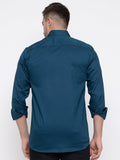 Men Regular Fit Solid Spread Collar Casual Shirt - Dynadrops