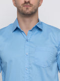 Men Regular Fit Solid Spread Collar Casual Shirt - Dynadrops