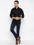 Men Regular Fit Solid Spread Collar Casual Shirt - Dynadrops