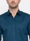 Men Regular Fit Solid Spread Collar Casual Shirt - Dynadrops
