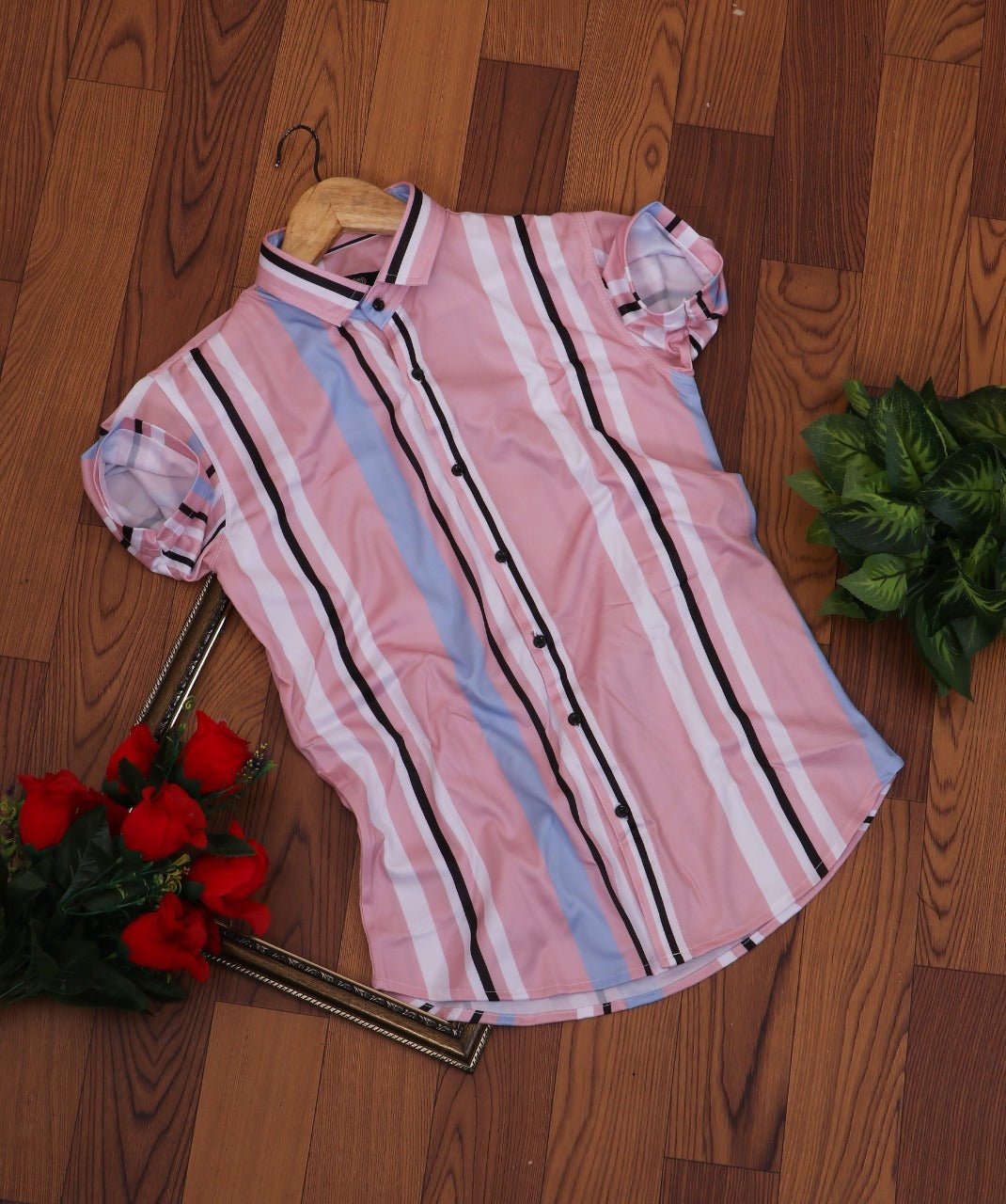 Men Regular, Super Slim Fit Checkered Ribbed Collar Casual Shirt - Dynadrops.In