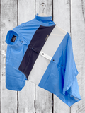 Men Regular, Super Slim Fit Color Block Mandarin Collar Casual Shirt - Dynadrops