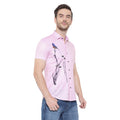 Men Regular, Super Slim Fit Printed Cut Away Collar Casual Shirt - Dynadrops.In